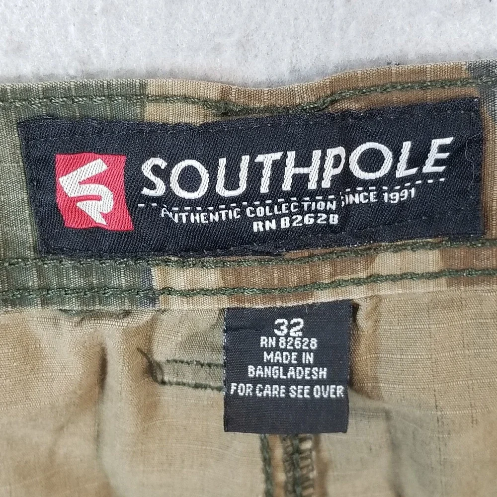 Southpole jeans camo cargo pants men's 32x32 lightweight ripstop flawed